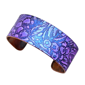 2025 Florida New Year <b>Copper</b> Purple Glass <b>Bangles</b> Colorful Jewelry Handcrafted Natural Design Bracelet <b>Copper</b> Jewelry for Women - Product Image 3