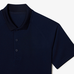Classique couleur unie hommes pour Polo T-Shirts nouveau Style chaud à manches courtes décontracté revers grande taille tricoté tissu - Product Image 6