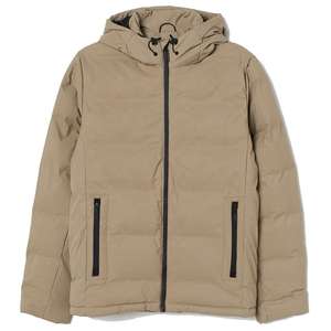 Chaqueta acolchada de alta calidad para hombre, logotipo personalizado, invierno, Color Beige, cuello levantado, transpirable, nailon, algodón, chaqueta con logotipo personalizable - Product Image 1