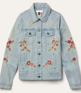 Offre spéciale Veste en jean de qualité supérieure Veste d'hiver en jean brodé confortable pour l'hiver chaud en vente en ligne - Product Image 1