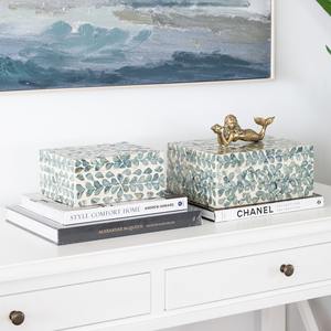 กล่องสี่เหลี่ยมสำหรับจัดเก็บสิ่งของจำเป็นสำหรับบ้านแม่ของไข่มุกกล่องใส่ของแบบฝัง - Product Image 6