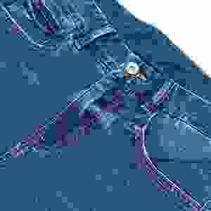 Venta al por mayor de alta calidad de Otoño de moda Casual Slim Fit hombre Denim pantalón azul oscuro Jean apoyo personalizado - Product Image 6