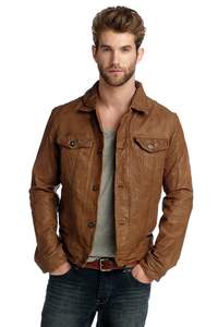 Veste en cuir vintage élégante avec doublure en toile de coton, fermeture éclair, pour homme et femme, à capuche, respirante et coupe-vent, décontractée pour l'hiver - Product Image 2