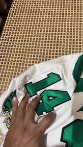 Uniforme de fútbol americano de diseño personalizado conjunto de jóvenes completo sublimación aparejos de sarga bordado trabajo impreso - Product Image 2