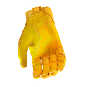 Gants larges de football américain super collants jaunes avec logo personnalisé, écran tactile imperméable en latex léger et respirant - Product Image 4