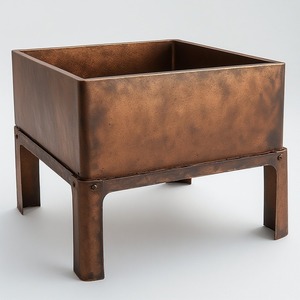 Brasero moderne de qualité supérieure en métal avec finition thermolaquée, conçu pour les patios de luxe, offrant des flammes élégantes et une chaleur fiable. - Product Image 5