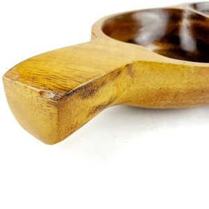 Plateau à feuilles en bois de bambou de forme et taille personnalisées Plateau en teck de qualité supérieure pour ustensiles de cuisine et vaisselle Présentoir d'assiettes - Product Image 5