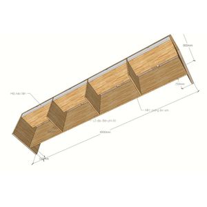 Durable 400x80x75cm <b>Reception</b> <b>Counter</b> for English Language Center BLT68003 Rubber Wood for Hotel and Beauty Salon Made of MDF - Product Image 6