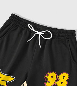 Survêtement à capuche personnalisé à impression DTG pour hommes, sweat-shirt et pantalon évasé, ensemble 2 pièces décontracté, tenue de rue - Product Image 6