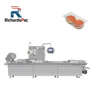 Wärme suchende Kanten Modifizierte Atmosphäre Verpackungs maschine Thermo formen MAP Verpackungs maschine Fleisch