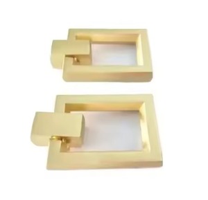 Poignée de porte en métal moderne de luxe, robuste, écologique, fabriquée à la main, durable, pour porte d'entrée, portail de maison - Product Image 4