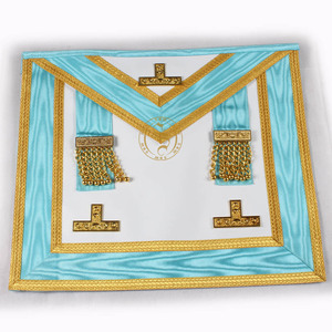 Tablier maçonnique Regalia brodé à la main de qualité supérieure Tablier maçonnique maître de haute qualité - Product Image 4