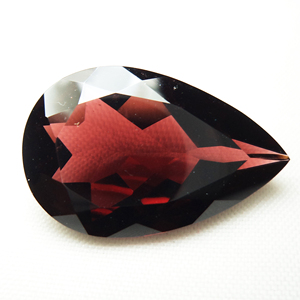 ลูกแพร์ธรรมชาติเพชรพลอยตัดหลวมเหมาะสำหรับทำเครื่องประดับใช้100% หินโกเมนสีแดงธรรมชาติ - Product Image 1