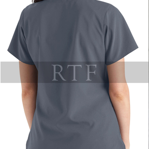 Uniformes hospitaliers unisexes à manches courtes personnalisés de marque de distributeur Raw to Fine pour infirmières - Product Image 5