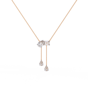 Collier en or 18 carats avec diamant de laboratoire pour filles - Product Image 3