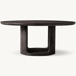 Современный круглый деревянный обеденный стол из дуба середины века с креслом мебель обеденный стол набор на 4 6 мест - Product Image 4