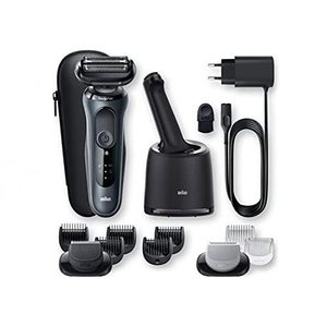 Rasoir électrique rechargeable pour homme, rasoir rotatif à cinq lames avec étanchéité IPX7 pour le visage et le corps - Product Image 2
