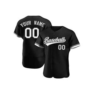 Jersey de béisbol unisex hecho en Pakistán 100% poliéster de la mejor calidad al por mayor transpirable de secado rápido personalizable con cuello en V - Product Image 3