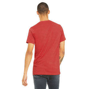 Camisetas deportivas de cuello en V para hombre, 100% algodón, de color sólido, personalizadas al por mayor de Bella Canvas - Product Image 2