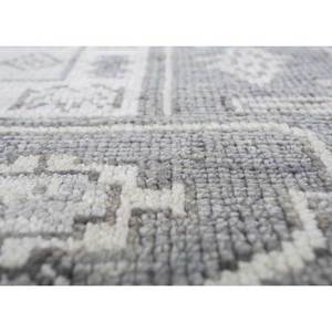 Alfombra de Lana Anudada a Mano en Gris Tomillo y Negro, con Medallón Abstracto, para el Hogar, Pasillo, Sala de Estar, Estilos Rectangulares, Personalizable para Cualquier Espacio - Product Image 3