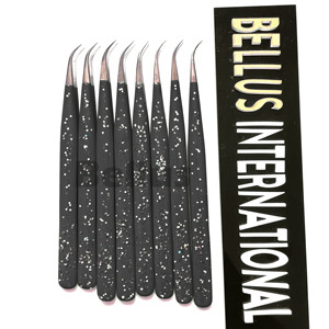 Pince à épiler à pointe pointue Eco Luxe Comfort Grip Outil d'entretien professionnel de haute précision pour le coiffage des cils - Product Image 2