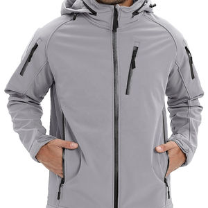 Veste softshell imperméable personnalisée OEM pour hommes Veste coupe-vent pour hommes Softshell - Product Image 1