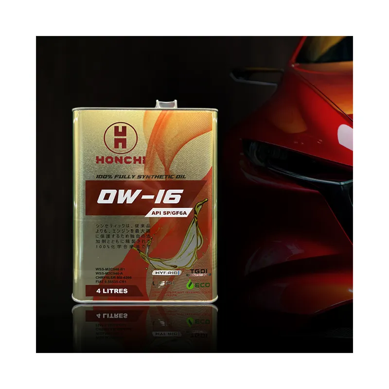 Best quality HONCHI 0W16 Fully Synthetic API SP/GF-6A Engine Oil Metal can provide superior performance in modern engines