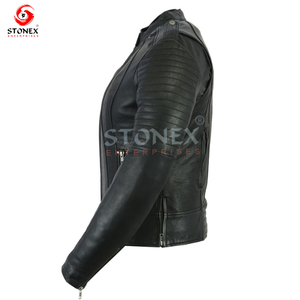 Chaqueta de cuero de PU para hombre, ropa informal ajustada hecha en fábrica, cuello levantado suave, chaqueta de invierno de talla grande más vendida en oferta - Product Image 6