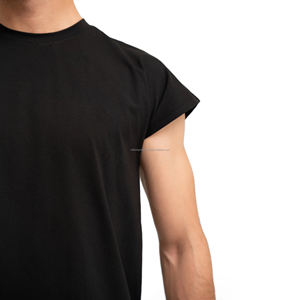 Camiseta sin mangas de algodón ligero para hombre con diseño de ajuste muscular, logotipo personalizado y comodidad sin mangas para sesiones de entrenamiento - Product Image 5