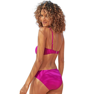 Conjunto de Bikini Bandeau para Mujer, Traje de Baño de Dos Piezas con Tirantes Halter, Push-Up, Logotipo Estampado en la Parte Delantera, Lentejuelas, Elegante, Traje de Baño de Playa de Alta Calidad - Product Image 3