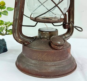 Bougie rustique lanterne décoration extérieure rouille peint lampe suspendue pour Halloween décor de noël cour porte avant décor - Product Image 2