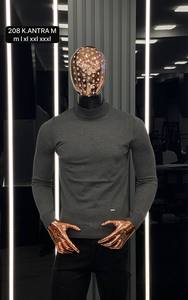 เสื้อสเวตเตอร์ลำลองผู้ชายสำหรับฤดูใบไม้ร่วง, เสื้อสเวตเตอร์ผ้าขนแกะแคชเมียร์แขนยาวมีซิปด้านหน้าให้ความอบอุ่นป้องกันการเกิดรอยยับ - Product Image 3