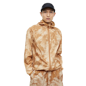 Veste coupe-vent zippée à impression numérique pour hommes de qualité supérieure à vendre avec capuche vestes d'extérieur personnalisées pour hommes - Product Image 1