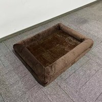 Lit pour chien en mousse orthopédique respirante de qualité supérieure, personnalisé en usine, de luxe, classique, rectangulaire, emballé dans un carton
