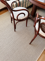 Tapis moderne à poils longs en mélange de sisal et de laine, tapis épais naturel fabriqué à la machine pour le salon, la chambre à coucher, durable, écologique, personnalisé