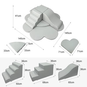 Blocchi da Arrampicata per Bambini in Morbida Pelle PU Personalizzati OEM, 8 Pezzi, Strutture da Arrampicata in Schiuma per Bambini, Palestra da Gioco per Interni - Product Image 2