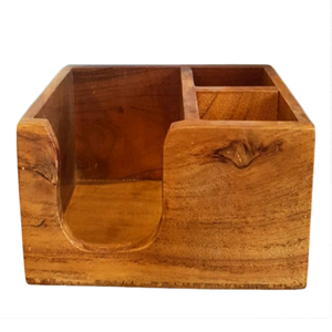 Porte-ustensiles en bois marron, différentes tailles disponibles en millimètres (mm) - Product Image 1