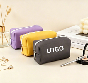 Pochette de maquillage en néoprène imperméable, personnalisable, avec fermeture éclair, pour voyage et rangement de produits de toilette - Product Image 6