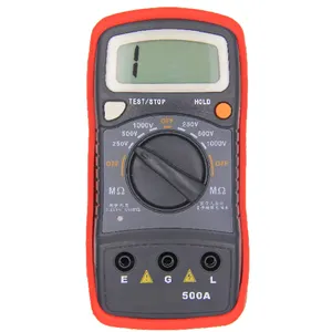 RM500A 1999 Counts Insulation Resistance Tester RICHMETERS Small Portable Resistance Insulation Tester