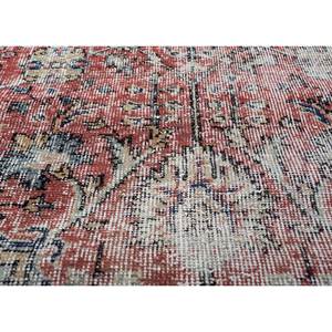 Tapis en laine noués à la main de grande taille, style vintage, motif médaillon rouge et orange, pour salon ou couloir - Pae-2957 - Product Image 3