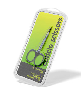 Ciseaux à cuticules de luxe en acier inoxydable d'ingénierie de précision pour un toilettage parfait avec emballage personnalisé de qualité supérieure écologique - Product Image 1