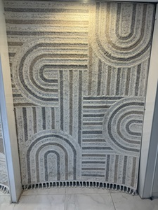 พรมปูพื้นและชุดสำหรับใช้ในบ้านสำนักงานพรมและพื้นที่เป็นมิตรกับสิ่งแวดล้อมลายนามธรรมที่สวยงามเป็นมิตรต่อสิ่งแวดล้อมสีทอง - Product Image 6