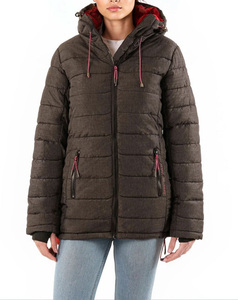Chaqueta de Invierno con Capucha Ajustable con Cremallera de la Mejor Calidad, Chaqueta Acolchada Moderna para Mujer, Chaqueta Cortavientos Cálida al por Mayor - Product Image 1