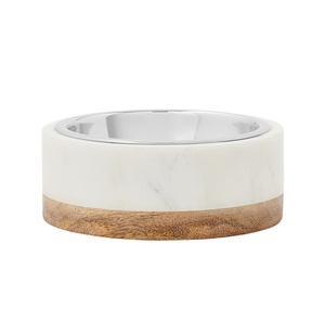 ชุดชามอาหารสุนัขคู่หินอ่อนธรรมชาติลดราคาพิเศษ พร้อมแผ่นเหล็กเสริม ชามอาหารสัตว์เลี้ยงหินคุณภาพพรีเมียม ดีไซน์ทันสมัย - Product Image 4