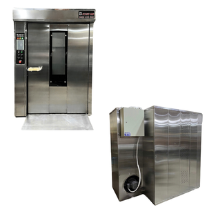 Four rotatif à 32 plateaux en acier inoxydable avec chariot Altuntop Four industriel commercial Four à pain d'emballage de palettes fabriqué au Vietnam - Product Image 1