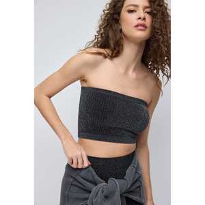 Blusa Corta Informal con Logotipo Frontal y Mangas Cortas, 100% Poliéster - Product Image 2