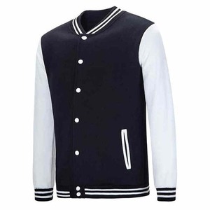 <b>Men's</b> Winter Baseball <b>Jackets</b> High Street Style Breathable Varsity Leather Sleeves Custom Logo College Baseball <b>Jacket</b> For <b>Men</b> - Product Image 2