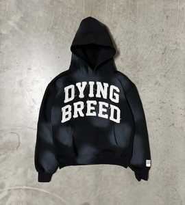 เสื้อฮู้ดดี้โอเวอร์ไซส์ผู้ชาย ล้างน้ำ ทรงหลวม ไหล่ตก สไตล์ดิสเทรส ฮิปฮอป สตรีทแวร์ - Product Image 6