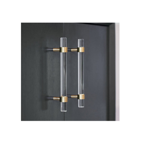 ด้ามจับอะคริลิคสำหรับบ้านสำนักงานเฟอร์นิเจอร์ทองเหลืองจี้จับและชิ้นอะคริลิคธรรมชาติ - Product Image 2