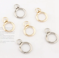 Anneau à ressort rotatif en alliage de zinc en forme de O pour porte-clés, sac, chaînes, pendentifs, petits objets, accessoires de bricolage.